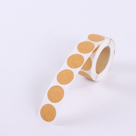 Oppløselige etiketter for hermetikkglass - 500 kraftetiketter - Oppløselig mat L