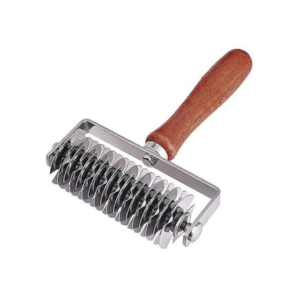 Ristestålgitterkutter, Deiggitterrullkutter Bakeverktøy Kakepai Pizza Brød Deig