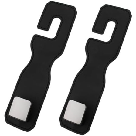 17x7cm 2 stk. Bilkrog Universal Læder Bilkroge Biltilbehør Bilopbevaringskrog Bilsædekroge til Håndtaske Frakker Butik
