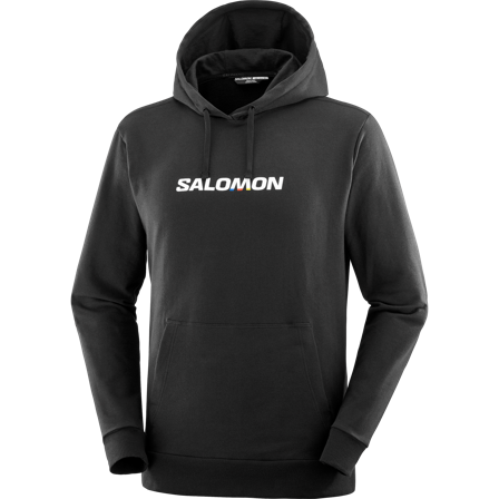 Salomon - Prendas intermedias Prendas Sal Logo Perf Hoodie M - Deep Black