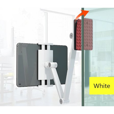 Lång Arm Väggfäste Tabletthållare Multi Vinkel Justerbar Treaxlad Design Aluminium Väggfäste för iPhone iPad~05471