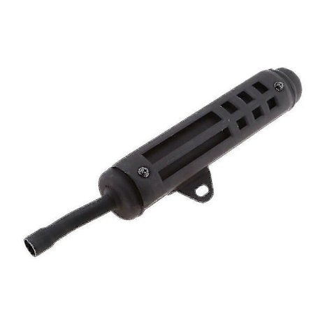 Svart motorcykel avgassystem ljuddämpare beslag kompatibla med Yamaha PW80