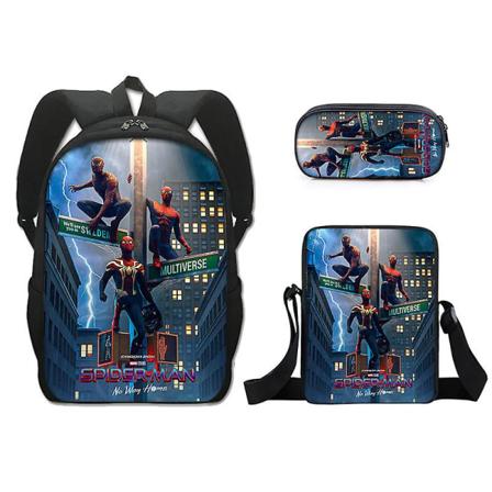 Marvel Hero Spider-Man-tema ryggsäckspenna i tre delar Z-typ