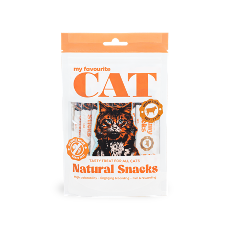 My favourite CAT - Creamy Sticks - Biff 7x12g - Katt - Kattegodteri & kattegress - ZOO.no