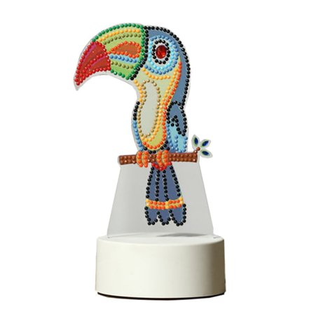 Tegneserie LED Dekorationslys Lampe DIY Bor Diamantmaleri Lys Natlampe Soveværelse null - YD018