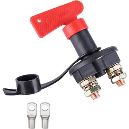 12V Huvudströmbrytare med Nycklar, 300A Batteribrytare för Båt, Bil, Lastbil