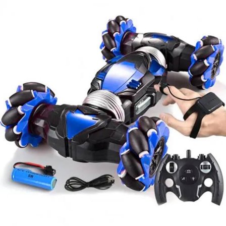 4WD 1:16 Stunt RC Bil Med LED-Ljus Gestinduktion Deformation Twist Klättring Radio Kontrollerad Bil Elektroniska Leksaker