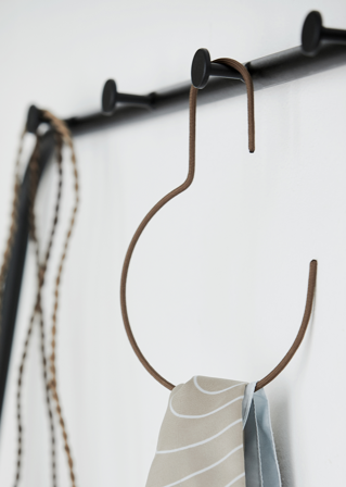 House Doctor Kleshenger Wire Rund Brun_3stk