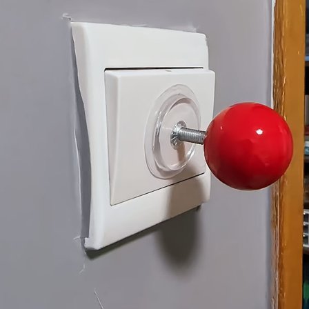 Morsom håndholdt spillkontroller-stil bryter dekorativt klistremerke for skapdør og skuffetrekkstang, laget av slitesterk polypropylen