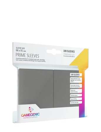 Prime Sleeves Grey Grey Gamegenic
