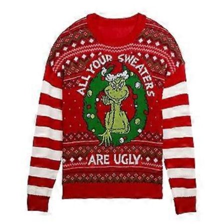 Dr. Seuss The Grinch Genser Merry Grinchmas Morsom Stygg Topp Sweatshirt Julegave (S style 2)