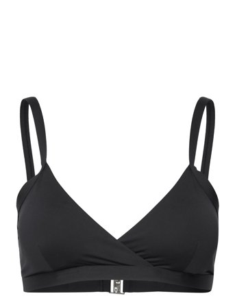 Overlap Bikini Top Black Casall