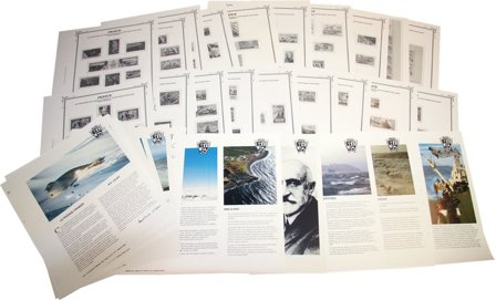 TAAF - Forskellige frimærker inkl. fortryksblade og 1 ringbind med kassette - Postfrisk