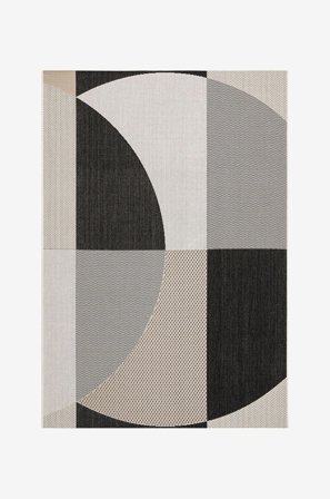 KM Home - Utendørsteppe Toscana - Svart - Utendørstepper - 160X230 - Fra Homeroom