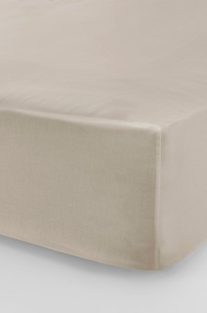 Jotex - Stretchlaken Høy Madrass Økologisk BEIGE - ZACK - Kjøp Dra-på-laken hos Jotex