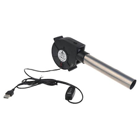 5V USB-pluggbar vifte for grill, BBQ-vifte, bærbar grillluftvifte for utendørs BBQ
