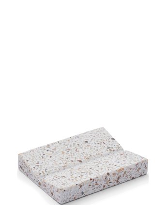 Humdakin Terrazzo Square Soap Tray - Beige - ONE SIZE