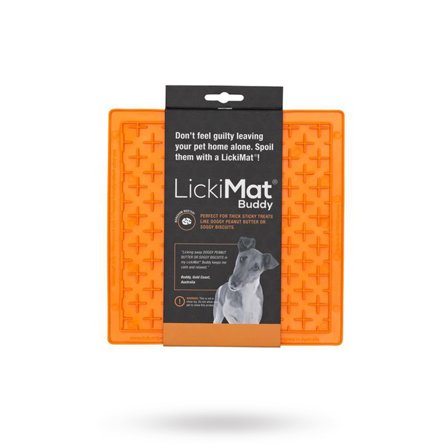 LickiMat - Lickimat Buddy Hundeskål/ Slikkematte Oransje 28x28