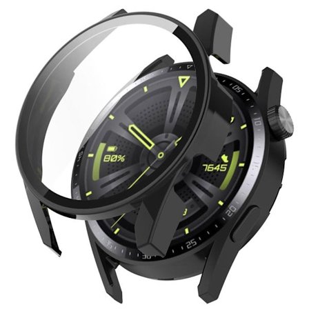 Huawei Watch GT 3 (46mm) TPU frame + tempered glass screen protector - Black
