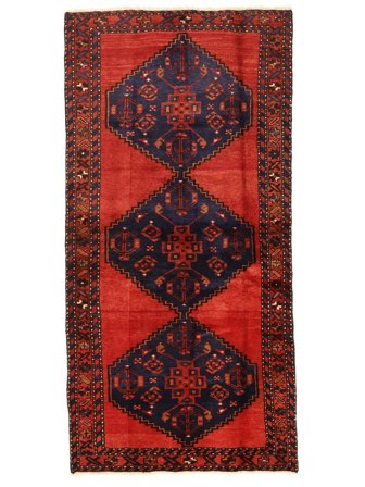 Hand Knotted Persian Hamadan Rug 99X204