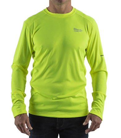 Milwaukee 4932493088 T-shirt gul, långärmad S, Kläder