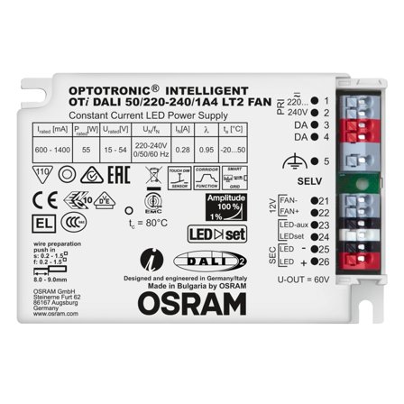 Osram Optotronic Intelligent DALI LED-ohjain 50/220-240/1A4, Valaistus