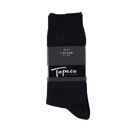 Topeco Strumpa Bomull, 4-pack Strumpor Herr Blå 41/45