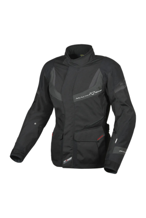Chaqueta de Moto Mujer Macna Rancher Negro/Gris S