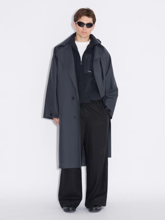 Holzweiler Luus Hooded Coat - Black - Men's - L/XL