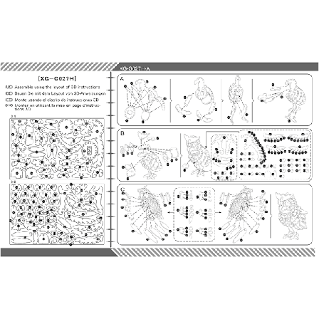 Ugleklokke i tre, puslespill, selvmontering, mekanisk modellsett med stille kvartsbevegelse, krever ikke lim, pedagogisk leketøy som forbedrer 