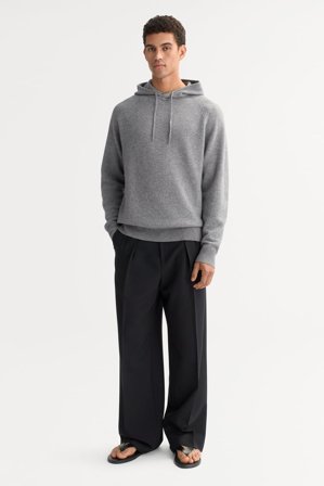 Soft Goat - Men's hoodie - Cashmere hoodie - XXL - Grey