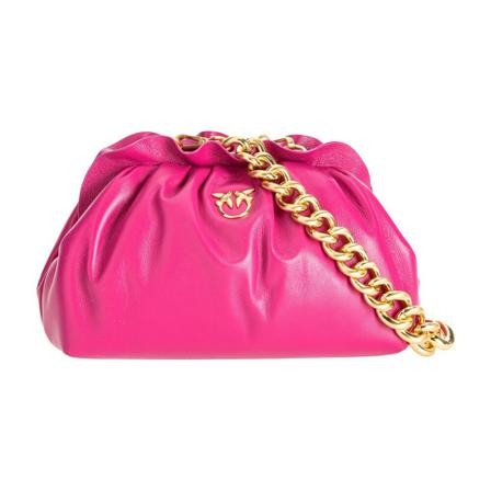 Pinko Mini Chain Clutch Väska rosa, Dam Väskor, Dam, Storlek: ONE SIZE