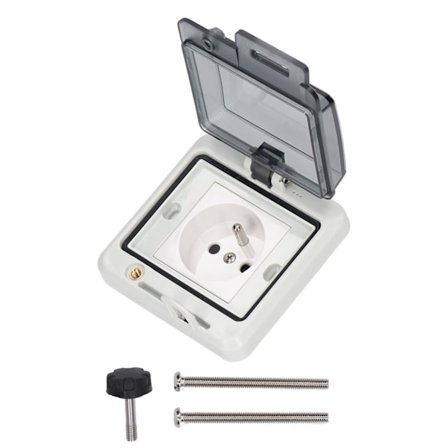 Utomhus Vattentät Uttagslåda Dold IP66 1-vägs Obrytare 250V 16A FR-stil