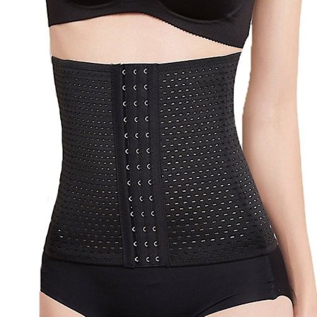 Waist trainer Bantningskorsett Body Shaper Modelleringsbälte Shapewear Midja Cincher Fettkompressionsrem gördlar Fast Korsett 2022,svart1