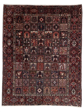 Noué À La Main Bakhtiar Tapis 312X387 De Laine Grand