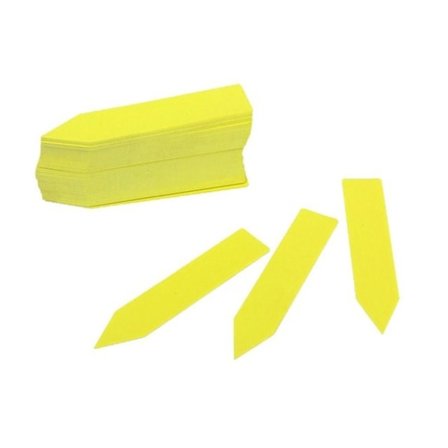 Kasvien etiketit / Kasvikyltit kasvien helppoon tunnistamiseen - 100 kpl Yellow 10x2 cm