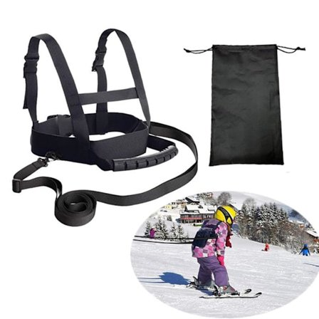 Ski Sele for Barn, Justerbar Ski Sele for Småbarn med Avtakbar Line, Hurtigutløsende Snowboard Sele Trener for Barn