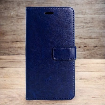 Fodral för iPhoneSE 3:e generationen Plånboksmodell [Kungsblå] gratis snodd flip läder full