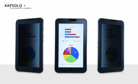 KAPSOLO 2-Way Plug In Privacy Screen for iPad Pro 12,9 Model 2018