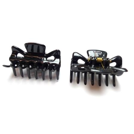 Hårklämma Svart 2-pack