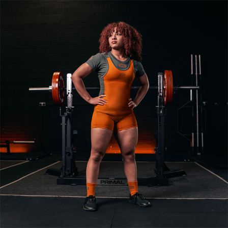 SBD Apparel Forge Powerlifting Singlet Orange Women's