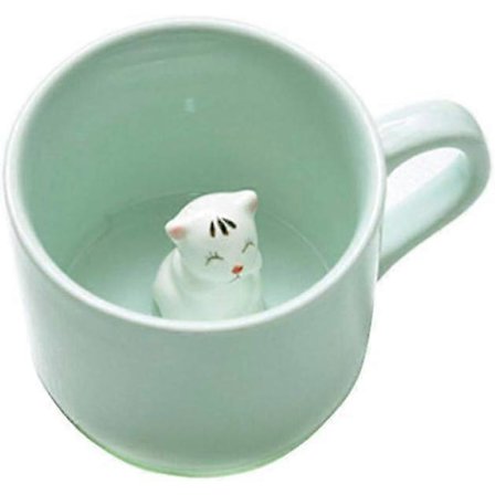 Kahvi Maitotee Keraamiset Mukit - 3D Eläin Aamukuppi Paras Lahja Aamujuomalle ja Syntymäpäiville, Tytöille Naisille Pojille