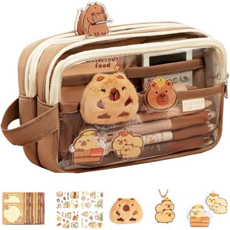 Lapicera Capibara Blyantsæske Estuche De Capibara Æstetisk Estuche Æstetisk Lapicera De Capibara Med Rum