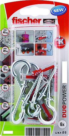 FISCHER UNIVERSALPL DUOPOWER 6X30 RH BK A6 STK MED BLANK KROK