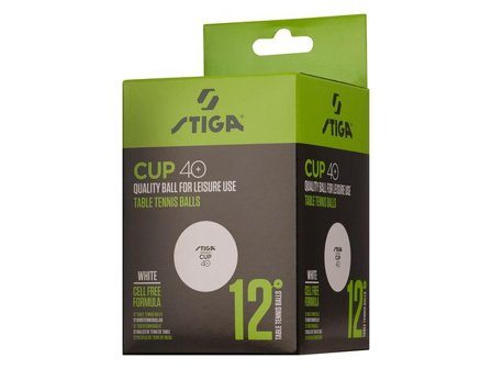 STIGA Bordtennisboll STIGA Cup vit 12/fp - Lyreco - Skola och förskola - Idrott, hälsa och rörelse - Bordtennis