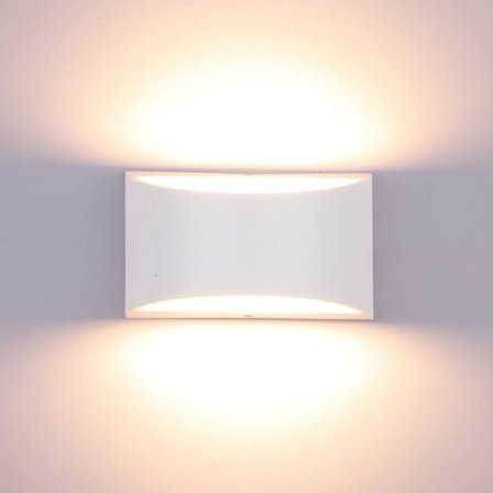 uu/Justerbar LED-belysning Vägglampor 7W Modern vägglampa upp och ner Vägglampor Aluminium dekorativ belysning, varmvit