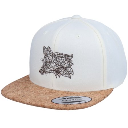 Iconic - White - snapback - Cap - Mandala Natural/Cork Snapback - Hatstore