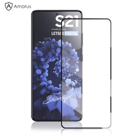 Samsung Galaxy S21 - Amorus Heltäckande Skärmskydd I Härdat Glas