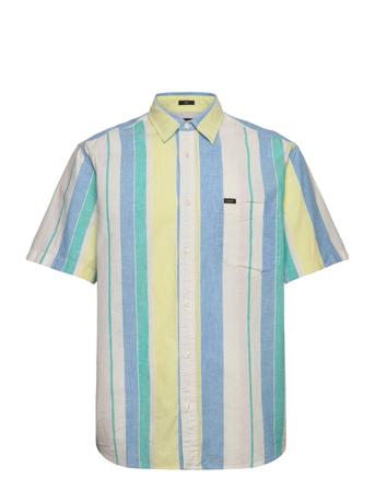 Loose Pocket Shirt Kortermet Skjorte Blå Lee Jeans*Betinget Tilbud