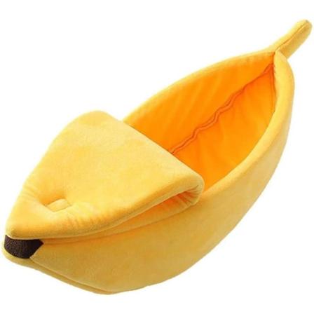 Bananformet kattekurv Gul